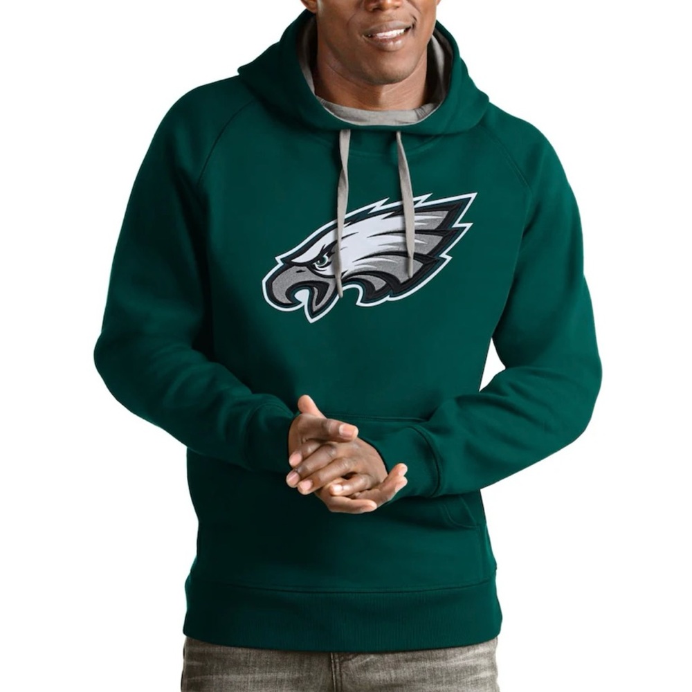 Antigua Dark Green Hoodie with Eagle Logo
